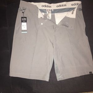 Men’s grey Climacool Adidas golf shorts NWT